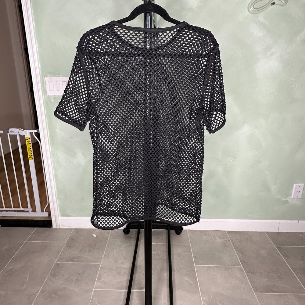 Black Fishnet Shirt